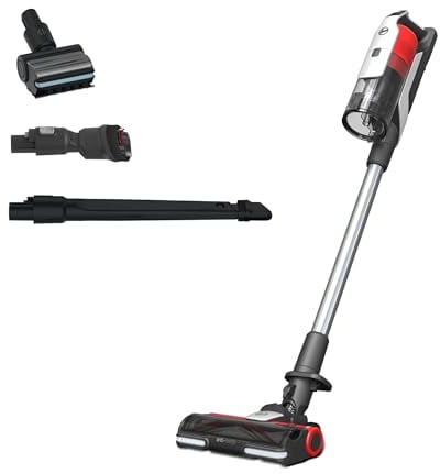 Hoover HF916BF Aspirateur Balai sans Fil Edition Limitée Spéciale Animaux, Voiture et Espaces Etroits, Ultra Puissant, Grande Autonomie, Buse Flexible Incluse, Brosse Anti-Emmêlement, Eclairage LED
