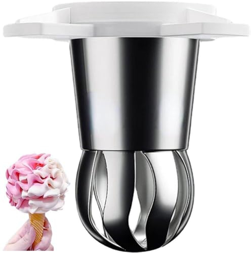 Lipfer Ice Cream Maker Modeling Cap Ice Cream Machine Accessories Flower Shape Ice Cream Styling Cap Universal Ice Cream Maker Machine Part