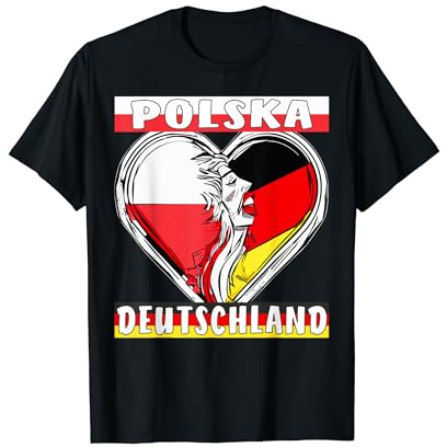 POLSKA DEUTSCHLAND HERZ Deutsch Polen T-Shirt