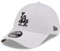 New Era MLB Baseball Cap Los Angeles Dodgers Teamlogo Marmor verstellbar gebogener Schirm Kappe weiß - One-Size