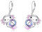 Axolotl Ohrringe für Damen Sterling Silber Salamander Ohrringe Axolotl Schmuck Kristall Ohrringe Geschenke für Damen