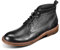 Allthemen Stivali da Motociclista da uomo Scarpe Oxford Retrò con Lacci Scarpe da Lavoro Eleganti da Uomo Nero 41
