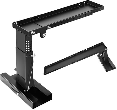 DICATTE Heavy-Duty Ladder Extender, Made of high-Strength Steel, Support 16.7-32.2 Horizontal and 11.1-18.5 Vertical Height Adjustment, with Non-Slip Mat,for Single and Extension Ladders