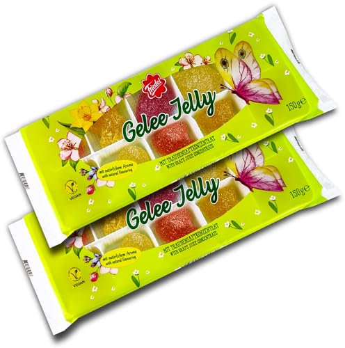 2 er Pack Friedel Gelee Hasen & Eier 2 x 150 g gezuckerte Gelee-Figuren mit Fruchtsaft