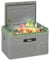 Outsunny 30L Car Refrigerator, Portable Compressor Car Fridge Freezer, Electric Cooler Box with 12/24V DC and 110-240V AC for Camping, Driving, Picnic, Down to -20℃, Light Green and Grey