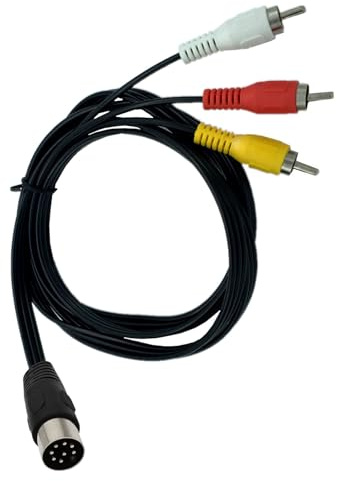 PEILINZE Cavo DIN da 8 pin a 3 RCA DIN 8 pin maschio a 3 RCA cavo adattatore musicale per collegare dispositivi vintage a sistemi moderni