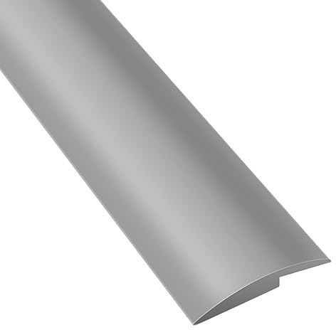 Samlonge Übergangsprofil Selbstklebend, 2M x 5MM Übergangsprofil Höhenausgleich, PVC Übergangsleiste Höhenausgleich, Übergangsleiste Boden Für Türschwelle, Holzböden, Laminat und Fliesen (Grau)