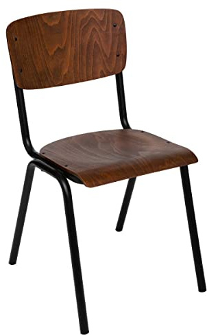ATMOSPHERA CREATEUR D'INTERIEUR ATM-157194A Atmosphera-Stuhl, Holz, Hellbraun, Höhe 83 cm, Eisen