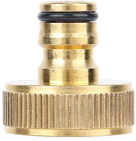 1,4 inch Garden Hose Tap Connector, Brass Female Threaded Tap Connector Garden Tap Hose Connector Quick Connect Fittings, Hose Pipe Fittings for Hosepipe, Threaded Faucet Adapter