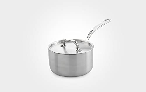 Samuel Groves STP7502RH/NS Classic 16cm Non-Stick Stainless Steel Triply Saucepan with Lid