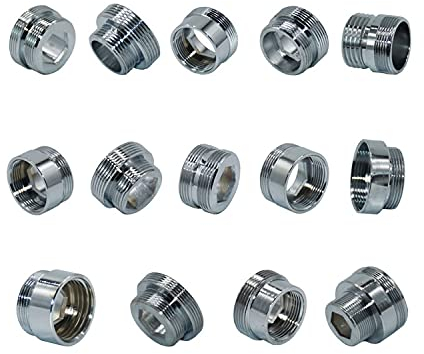 TPCYAN Wasserhahn Belüfter Adapter, 1/2M16 M17 M18 M19 M12 M22 M24 M28 M32 Gewindeanschluss Männliche Weibchen für Bubbler Wasserreiniger Wasserhahn Kupferbeschläge (Size : M28-M22-12.7mm)