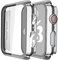 Misxi [2 Pezzi] Cover Apple Watch Series 6/SE/Serie 5/Series 4 con Vetro Temperato 40mm, Custodia Rigida iWatch Protezione Totale Ultra Sottile HD Pellicola Protettiva, 1 Argento + 1 Trasparente