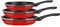 Fagor Optimax Set Juego Sartenes Inducción 20-24-28 cm, Acero Esmaltado, Antiadherente Ecológico XYLAN PLUS sin PFOA, Alto Espesor, Apta para Todas Las Cocinas, Vitrocerámica, Gas, Lavavajillas, Rojo