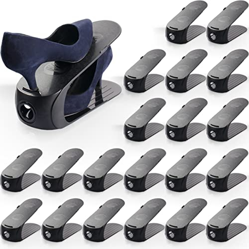20x Schuhstapler Schuh Organizer Schuhe platzsparend verstauen Ablage rutschfest Schuhhalter (20x Schuhstapler)
