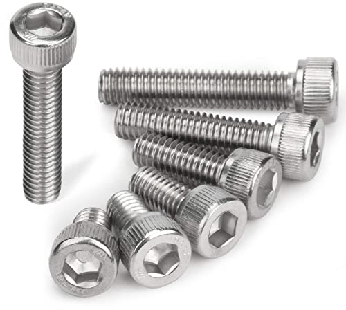 oumuik 20St Schrauben M5, Edelstahlschrauben M5 Innensechskantschrauben/Metallschrauben/Maschinenschrauben/Gewindeschrauben Zylinderkopfschrauben für Bauen