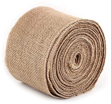 Qcwwy Rouleau de Ruban de Jute, Ruban de Toile de Jute Vintage de 10 M de Long pour Décorer Une Chaise, Une Table et Certains Travaux Manuels Ruban en Tissu de Jute Réutilisable(10CM)
