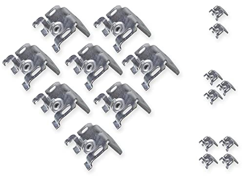 EFIXS Universalträger (Jalousieträger) (8 Stück) für Wand- oder Deckenmontage für Aluminium-Jalousien mit 25mm Oberschiene