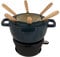 Cosy & Trendy Service à fondue en fonte FONTESTIC 6 personnes-Vert Héron-D18 Cm