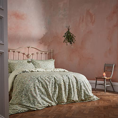 Edinburgh Weavers EW Malory Duvet Cover Set, Eucalyptus, Double