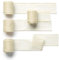 CHUQING Geschenkband Chiffon Beige 3,8cm x 4,5m Schleifenband Festival Bänder Aprikose Dekoband für Hochzeit, Taufe und Geburtstag Geschenke,4 Rollen,Elfenbein
