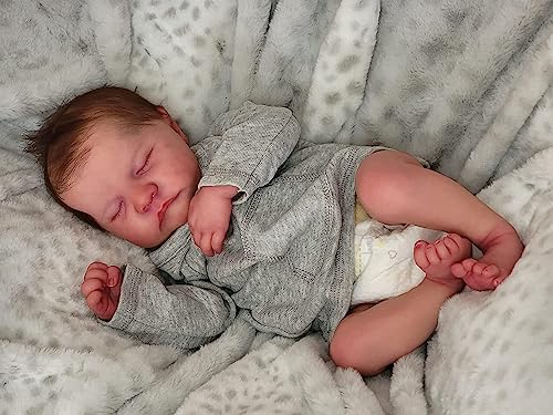 Anano Reborn In Silicone Tutto Il Corpo Femmine 48cm Bambole Di Silicone Che Sembrano Vere Bambole Reborn Baby Addormentato Neonato Realistico Femmine Occhi Chiusi
