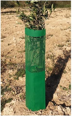 Protector arbol Mixto Combinado (Malla - Liso) aplastado de 60cms (50uds)