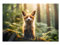 GRAZDesign Glasbild Fuchs Tier im Wald Glasbilder Wandbild aus Glas für Wohnzimmer, Küche, Flur oder Büro - 80x50cm