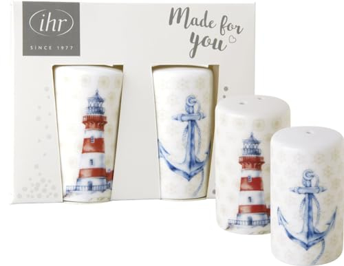 Ideal Home Range Salz- und Pfefferstreuer LIGHTHOUSE - Leuchtturm und Anker