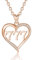 INFUSEU Engelszahl Kette, 925 Silber Roségold Anhänger Zahl Engel Lucky Nummer Charm Halskette 777 Glücksanhänger Chokerschmuck für Frauen
