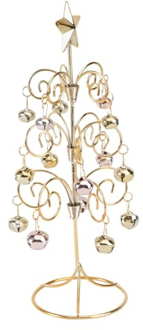 OFFSCH Sapin Décoratif Métal Doré Ornement Chic pour Décoration De Noël sur Bureau Salon Ou Cuisine