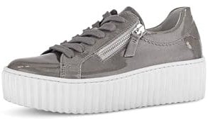 Gabor Damen Low-Top Sneaker, Frauen Halbschuhe,Best Fitting,straßenschuhe,Strassenschuhe,Sportschuhe,Freizeitschuhe,Grey,38.5 EU / 5.5 UK