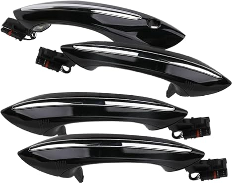 LADPZJNW Fahrzeuginnengriff Für 5 6 7 Serie F07 F10 F11 F06 F12 F13 F01 F02 Schwarz Außen Außen Komfort Zugang Türgriff Set