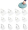 OIGWBPH 12pcs Cintre pour tableau crochet auto adhésif à coller clou adhésif pour cadre photo structure en lin cintre auto adhésif pour images trois formes