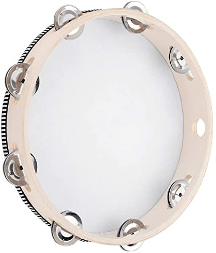 Hand gehaltenes Tamburin -Metall -Percussion -Instrument Bell Drum Einreihe Tamburin 10 -Zoll -Hand Tamburin