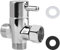 Fuitke Shower Diverter Valve, Brass, 3-Way, Chrome, Shower Arm Diverter, 1/2 Inlet, G1/2 Outlet, 3 Ports, 5x8x0.5cm