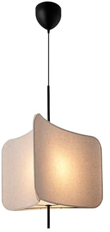 Nordlux Tinto Pendelleuchte – Moderne Deckenleuchte in Schwarz mit E27-Fassung und Dimmfunktion