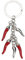 Limtula Porte-clés unique en forme de piment avec pendentif en forme de corne de piment - Accessoire durable en alliage, b, B