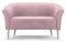 BETTSO - Sofa 2 Sitzer - Couch - Polstermöbel Wohnizmmer, Jugendzimmer - Hohe Beine aus Buchenholz - Samtig weiches Velours - Kollektion Pero 132x57x70cm - Rosa