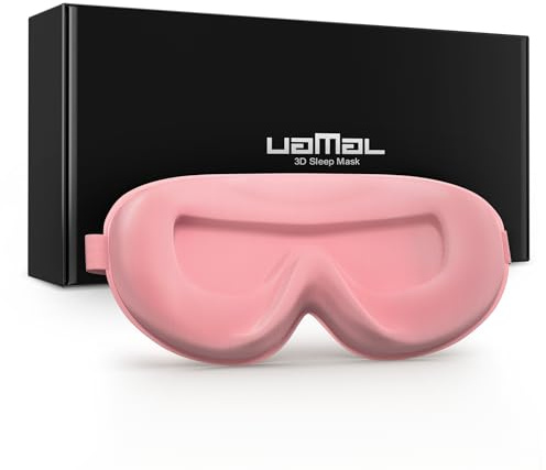 100% Blackout Sleep Mask for Women & Men - Eye Mask - Zero Eye Pressure Eye Mask for Sleeping - Eyelash & Eye Movement Friendly Sleeping Mask with Adjustable Strap - Premium Sleep Mask for Travel