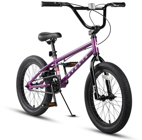 AVASTA Rubato 18 20 Zoll Freestyle BMX Kinderfahrrad für Anfänger ab 5 Jahren, Mehrfarbig