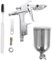 Tofficu 1 Juego Rociadora Pulverizador De Pintura para Automóviles Máquina De Pintura a Pulverización Dispositivo Neumático De Pulverización De Pintura Herramienta Plata Aluminio