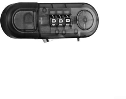 Sichern Sie Ihre Schubladen und Kühlschränke mit einem zuverlässigen Passwortschloss, schützen Sie Kinder effektiv (transparentes Schwarz)