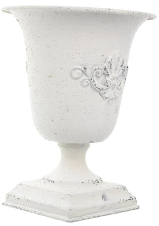 Yardwe Pastoral Style Metal Planter Decorative Flower Pot for Indoor Outdoor Use for Succulents Home Gardening Projects Reusable Container for Elegant Plant Display