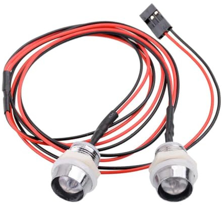 predolo 2 Stück RC Auto LED Licht Set LED Licht Kit Modellbau Crawler Beleuchtung HSP Leuchte Langlebiger Metall-lampenschirm für RC Modellauto Geschenk