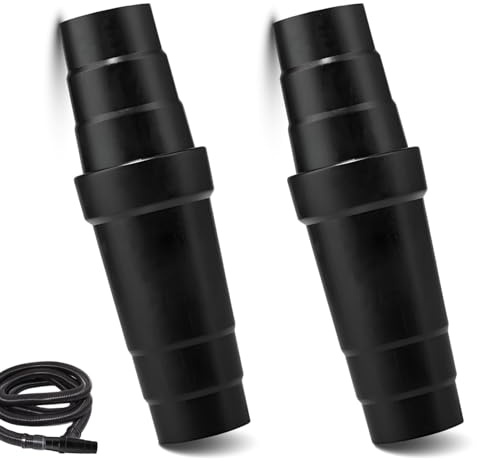 Adattatore riduttore per aspirapolvere da 31,5-45 mm, adattatore per tubo flessibile a 7 strati ritagliabile in ABS, adattatore universale per aspirapolvere e tubi flessibili