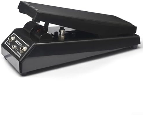 Wah Pedal DF2210 Gitarre Effektpedal mit für Smooth Sweep und On/Off Schalter für E-Gitarre und Bass, Schwarz