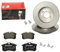 2 Bremsscheiben + Bremsbelagsatz Vorne von Brembo (1420-55019) Bremsensatz Bremsanlage Bremsen-Kit,Bremsenset, Bremsscheiben, Bremsbeläge, Bremsen-Set, Beläge, Bremsbelag, Bremsbelagsatz,