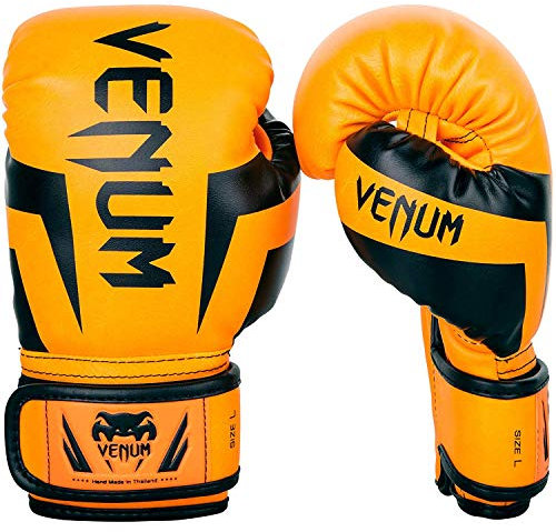 Gants de Boxe Enfant Venum Elite - Orange Fluo - L