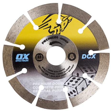 OX Spectrum Premium Double Six Diamond Blade - GP - 125/22.23mm