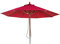 Mendler Gastronomie Holz-Sonnenschirm HWC-C57, Gartenschirm, Polyester/Holz 16kg, rund Ø4m Seilzug stoßsicher - bordeaux